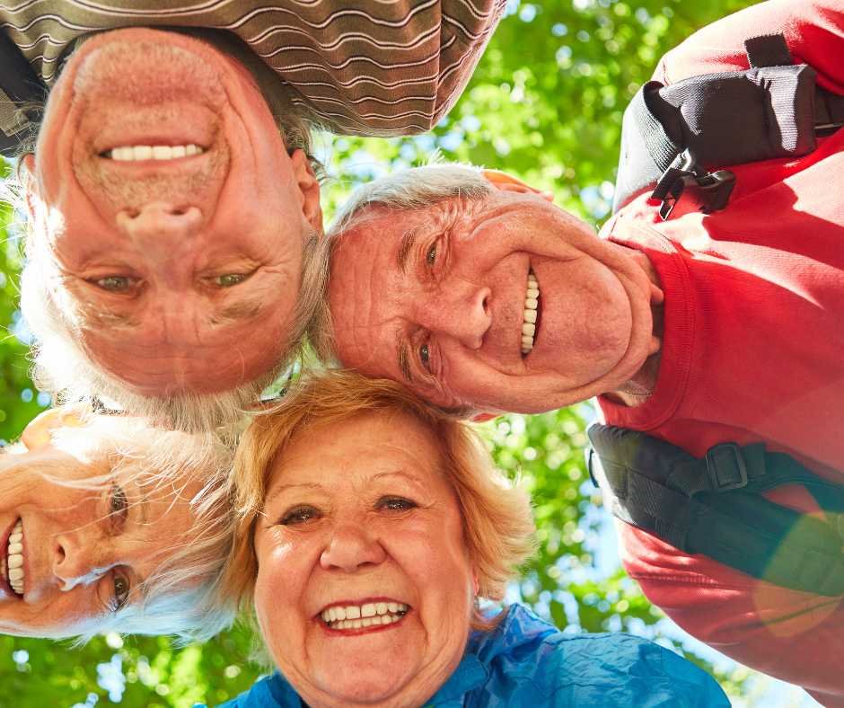 staying connected to friends and nature are important healthy habits